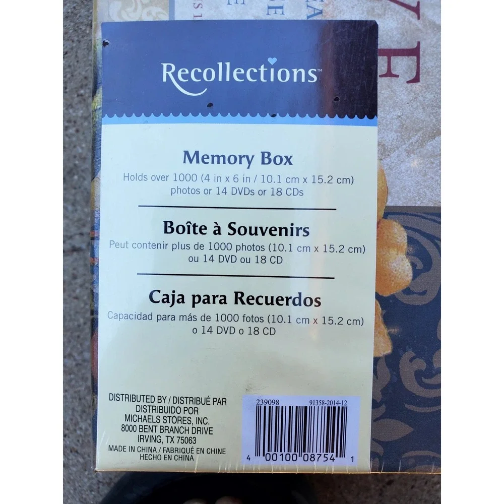 Set Of 3~RECOLLECTIONS Memory‎ Boxes●Holds over 1000 (4x6) PER BOX●SECRETS/HOPE